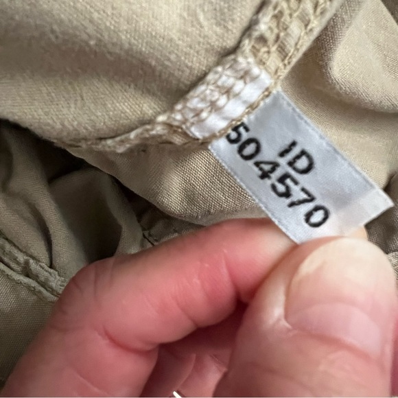 Vintage 1990s Abercrombie & Fitch Paratroop Issue A92 Khaki Tan Cargo Crop Pants - Picture 6 of 13